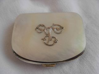 Antique French Mother Of Pearl,  Coin Purse,  Late 19th Century.
