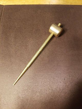 Vintage Brass Jewelers Hammer With Punch