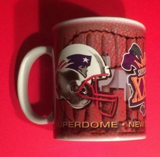 Bowl Xxxi 31 Green Bay Packers England Patriots Coffee Mug Cup Vtg 96 