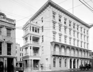 1900 - 1910 Hotel St.  John,  Charleston,  Sc Vintage Photograph 8.  5 " X 11 " Reprint