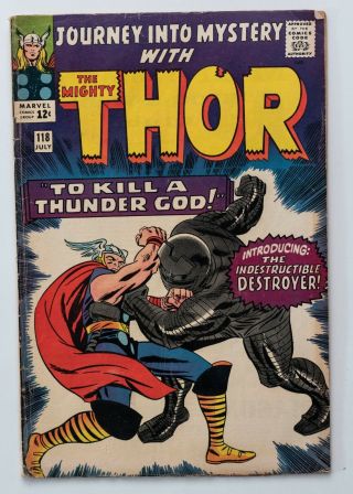 Vintage Journey Into Mystery With The Mighty Thor 118 1966 The Destroyer