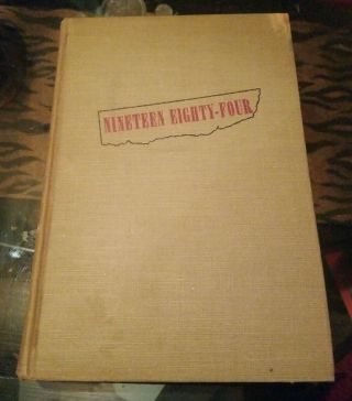 Vintage Book Early Edition Of 1984 Nineteen Eighty Four By George Orwell
