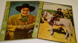 8 Vintage Dixie Ice Cream Premium Western Movie Star Pinup Photos 8 x 10 inch 3