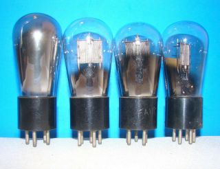 No type C 327 Cunningham radio vintage audio vacuum 4 tubes valves Globe 227 27 2