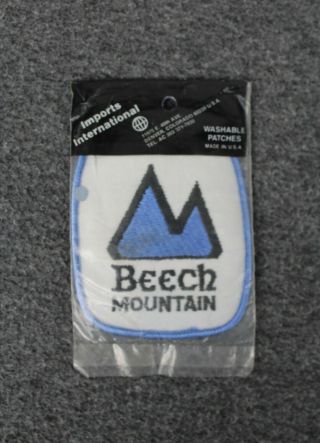 Vintage Beech Mountain Ski Resort Patch North Carolina Nos Made In Usa
