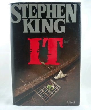 " It " By Stephen King (1986,  Hardcover) Vintage Books 6th Printing