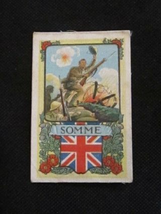 Ww1 Vintage My Weekly Somme Trade Silk With Back