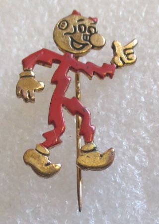 Vintage Reddy Kilowatt Electricity Mascot Souvenir Advertising Stick Pin