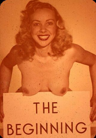 1950s Vintage Risque Set Of 11 Color Photo Slides Nude Funny Girls