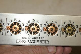 THE STANDARD CALCUMETER PAT 1901 EIGHT COLUMN CALCULATOR ADDING MACHINE 3