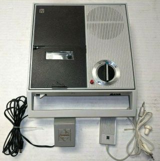 Vtg Panasonic Rq - 204s Portable Cassette Tape Recorder W/ Mic,  Power Cord