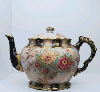 Antique Carlton Ware Teapot Hand Painted