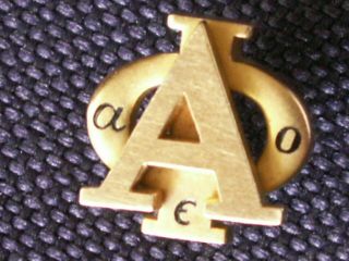 Vintage Alpha Phi Sorority 10k Gold? Pin/badge Beta Kappa Chapter March 1942