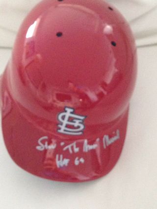 Stan Musial Signed Full Size Helmet St.  Louis Cardinals,  Hof 69 Stan The Man/coa