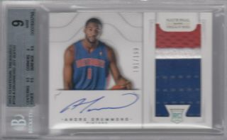 Andre Drummond 2012 - 13 Panini National Treasures Rc Patch Auto 191/199