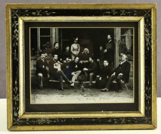 Vintage Framed Reprint Photo Franz Liszt Composer Birthday Party Weimar 1884