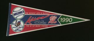 Vintage Pennant - Vote Buffalo For Major League Baseball - Buffalo Bisons