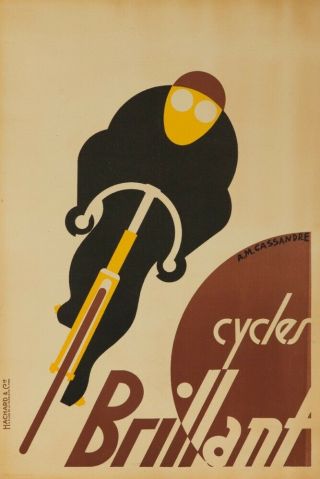 Cycles Brillant Vintage Poster Cassandre French (prints,  Signs,  Canvas,  More)