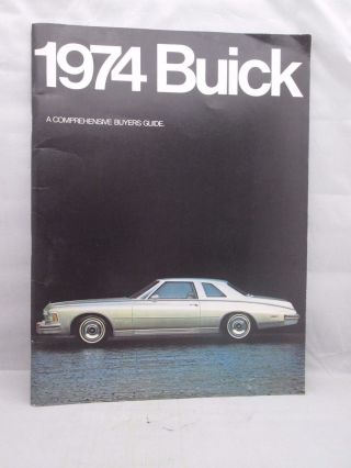 1974 Buick Brochure Full Line Century Gran Sport Riviera Lesabre Electra Regal