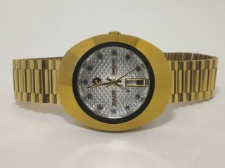 Rado Diastar Gold Plated Automatic Wriswatch With Swiss Eta Movement