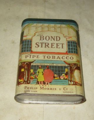 610f - 1 Bond Street Pipe Tobacco Tin Philip Morris & Co.  No Zip Code Noted.