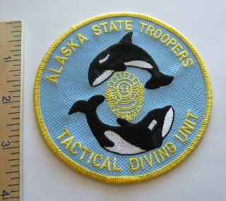 Alaska State Troopers Tactical Diving Unit Patch Vintage