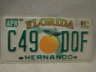Vintage Florida License Plate Early 2000 
