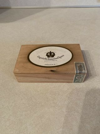 Mario Palomino Exquisite Jamaican Wooden Cigar Box 6” X 3.  5” X 1.  5”