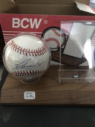 Ken Griffey Jr Autographed Signed Baseball Official Bobby Brown Al Rawlings Ball