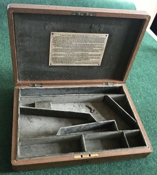 Antique Case For A Colt Navy 1851/61 Percussion Revolver Gun.