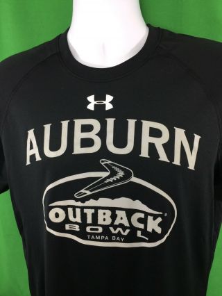 Under Armour T Shirt Auburn Outback Bowl Tampa Bay Fl Adult Size Medium Loose