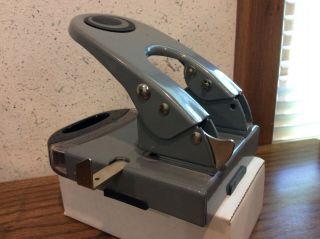 2 Hole Punch Office Max Heavy Duty Metal Vintage Two Hole Punch