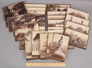 32 Rare Large Antique,  Jf Jarvis Photographs Washington Dc Capital & Buildings