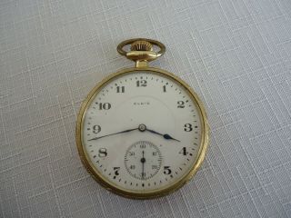 Antique / Vintage Elgin National Watch Co.  17 Jewels Gold Filled Pocket Watch