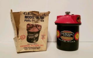 Vintage General Fuel Oil Filter 1a - 25a Oil Filter