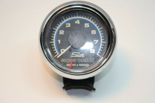 Vintage Sun Tach 2 Tachometer Ii W/ Mounting Bracket 8000 Rpm