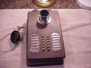 Antique Wood Switchboard Or School Phone - Early 1900 