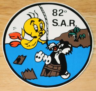 Old Ami Italian Air Force 82 Gruppo S.  A.  R.  Tweety - Pie Sticker