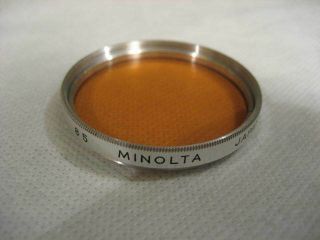 Minolta Vintage Chrome 46mm 85 Conversion Filter Tungsten Film Under Daylight Fs