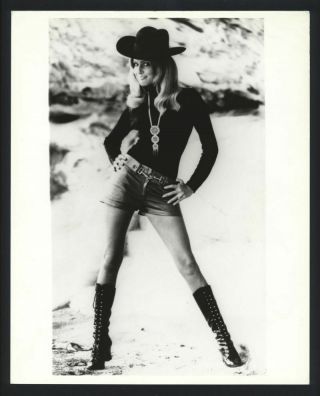 1971 Cassandra Styles Leggy Cowgirl Vintage Photo Fashion Designer Gp