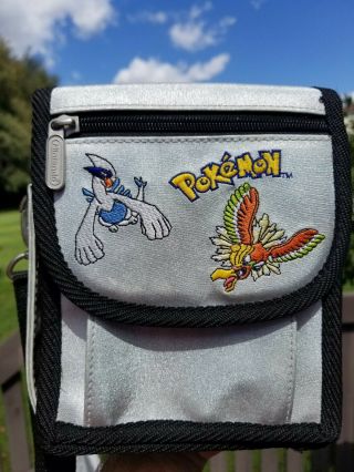 Pokemon Silver Nintendo Game Boy Color Bag Vintage Case Carrying Lugia Ho - Oh