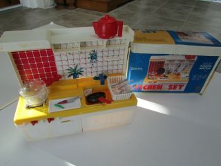 Vintage 1980’s Golden Toy Battery Operated Kitchen Play Set