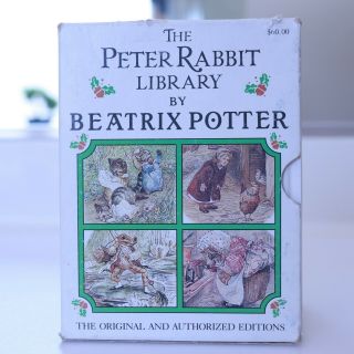 Vintage 1986 The Peter Rabbit Library By Beatrix Potter Book Box Set 13 - 23