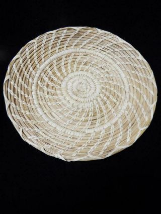 Large Vintage Wheat Stitch Papago Indian Basket Arizona Pristine Orig Tag
