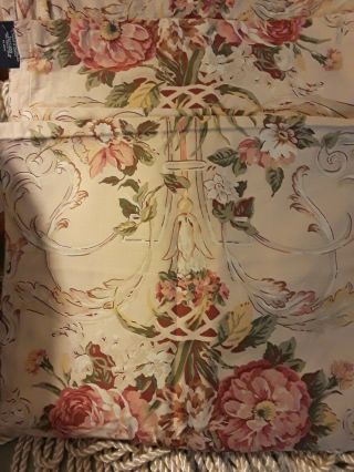 Vintage Guinevere Ralph Lauren Fabric Shower Curtain Cotton Sateen material. 2