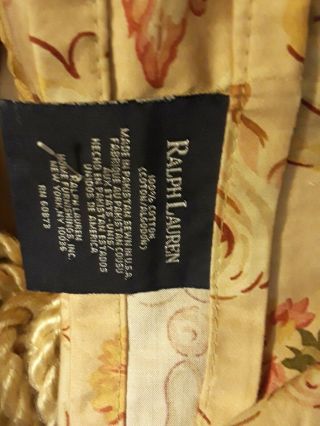 Vintage Guinevere Ralph Lauren Fabric Shower Curtain Cotton Sateen material. 3