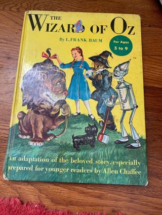 The Wizard Of Oz - 1950 - L.  Frank Baum Adapted By Allen Chaffee Illustrated Hc