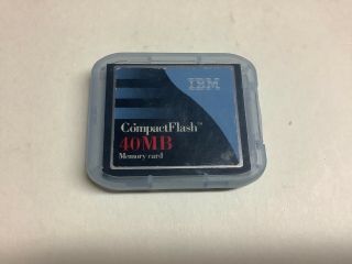 Vintage Ibm Compactflash 40mb Memory Card