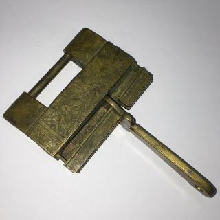 Exquisite Antique Chinese Copper Lock
