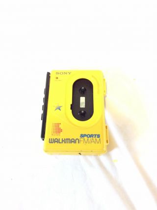 Vintage Sony Sports Walkman Am/fm Cassette Wm - F45 Cassette